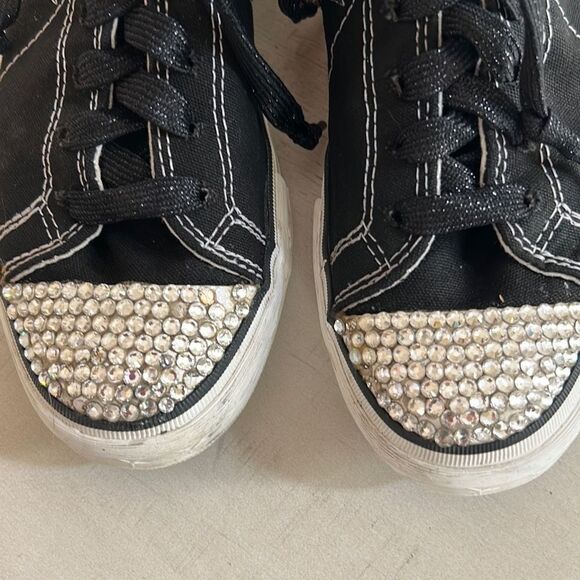 Converse Sequined  Sneakers Size 8 - Picture 3 of 8